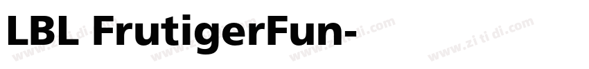 LBL FrutigerFun字体转换